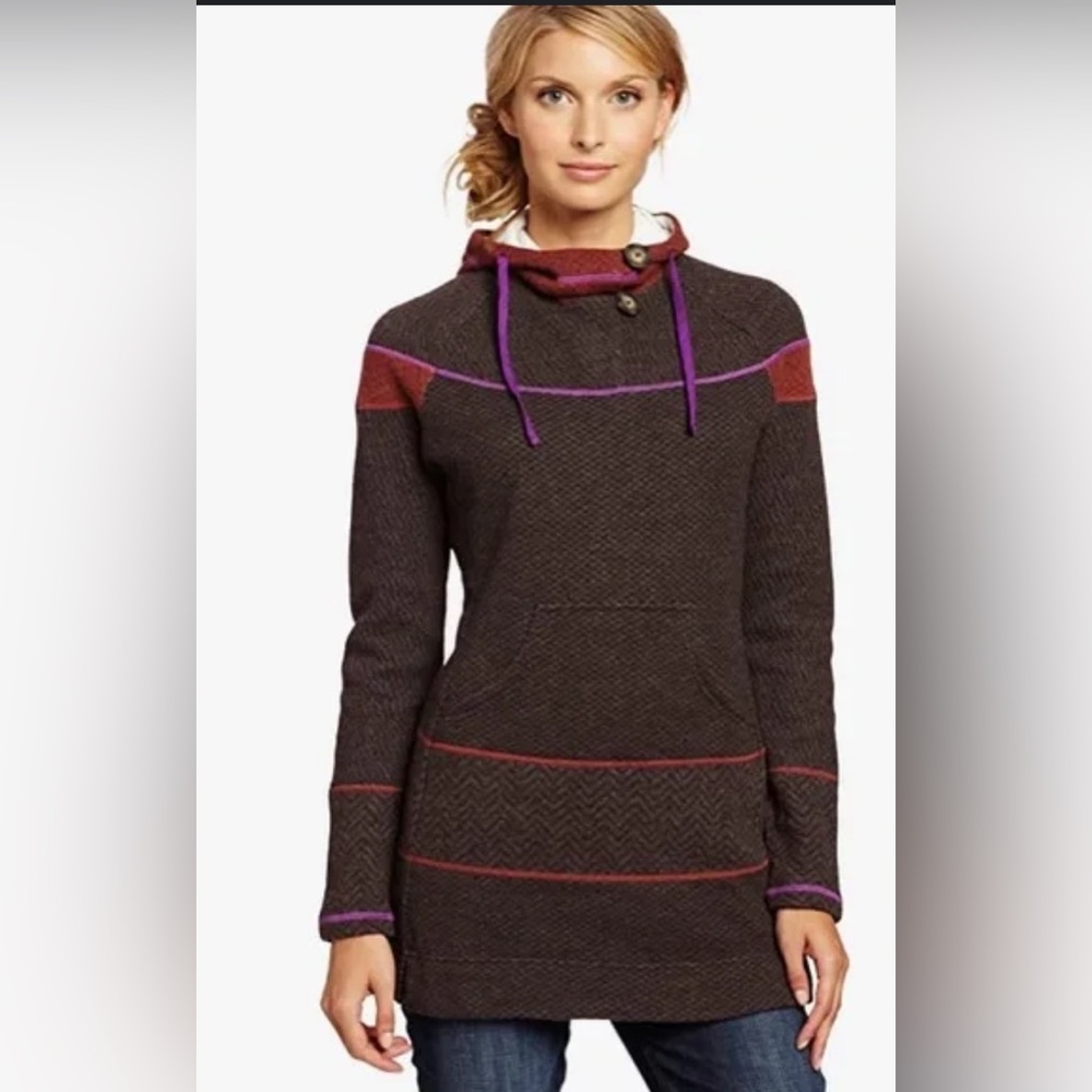 Prana Women's Mini Dress - Brown and Purple